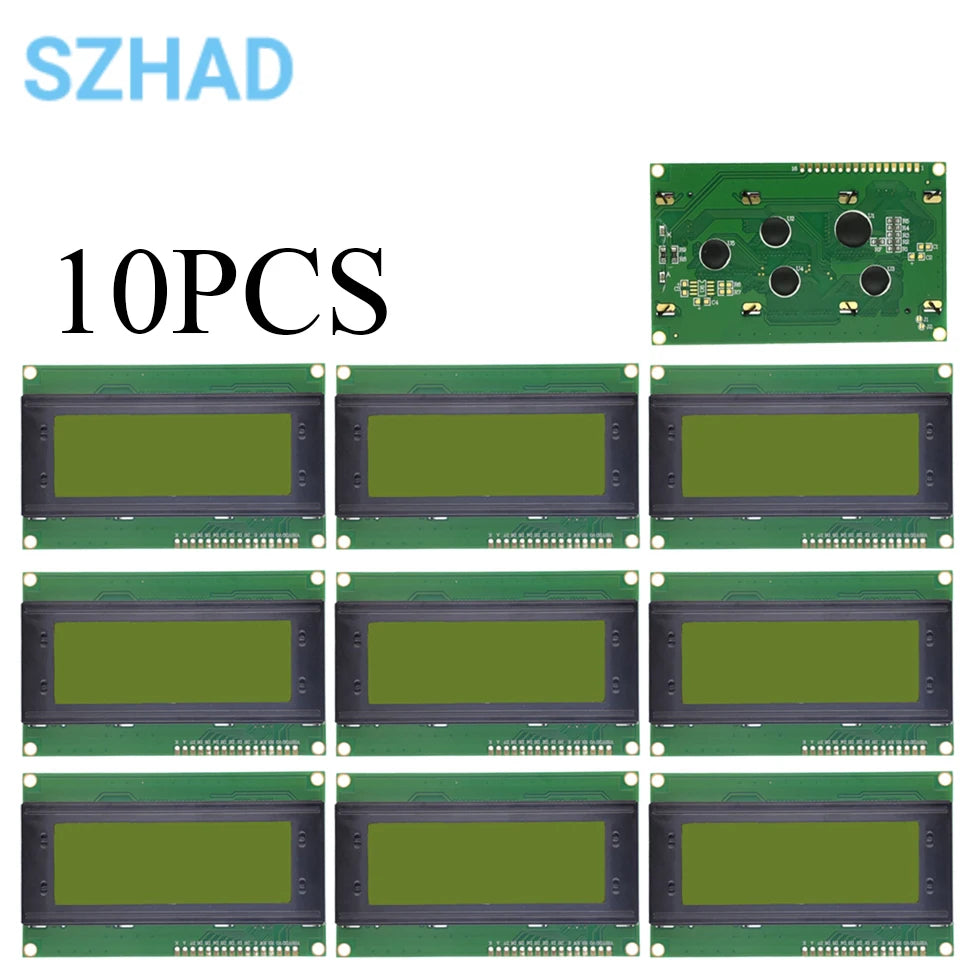 1-10PCS 2004A LCD Display Module I2C IIC Interface 20x4 Character Screen 3.3V 5V Blue Yellow-Green Backlight for Arduino
