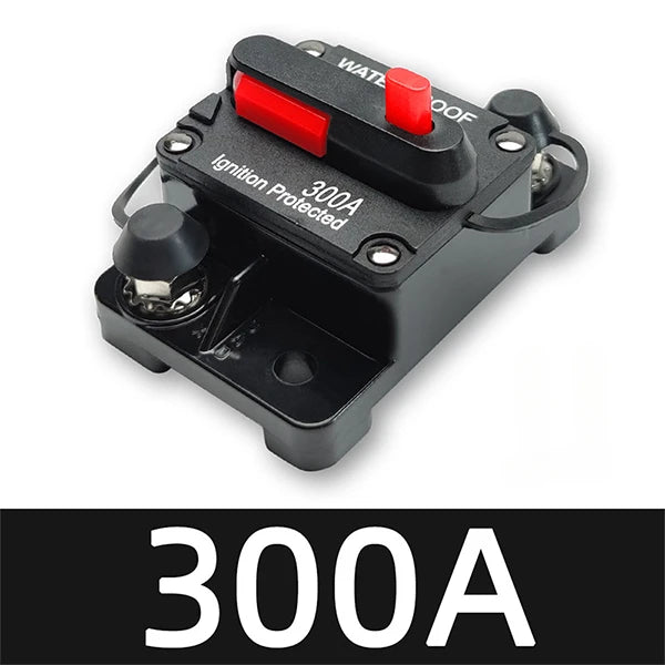 20A to 300A 12V-48V Circuit Breaker Power Protect Fuse Trolling with Manual Reset Waterproof Car Boat Manual 30A 80A 100A 300A