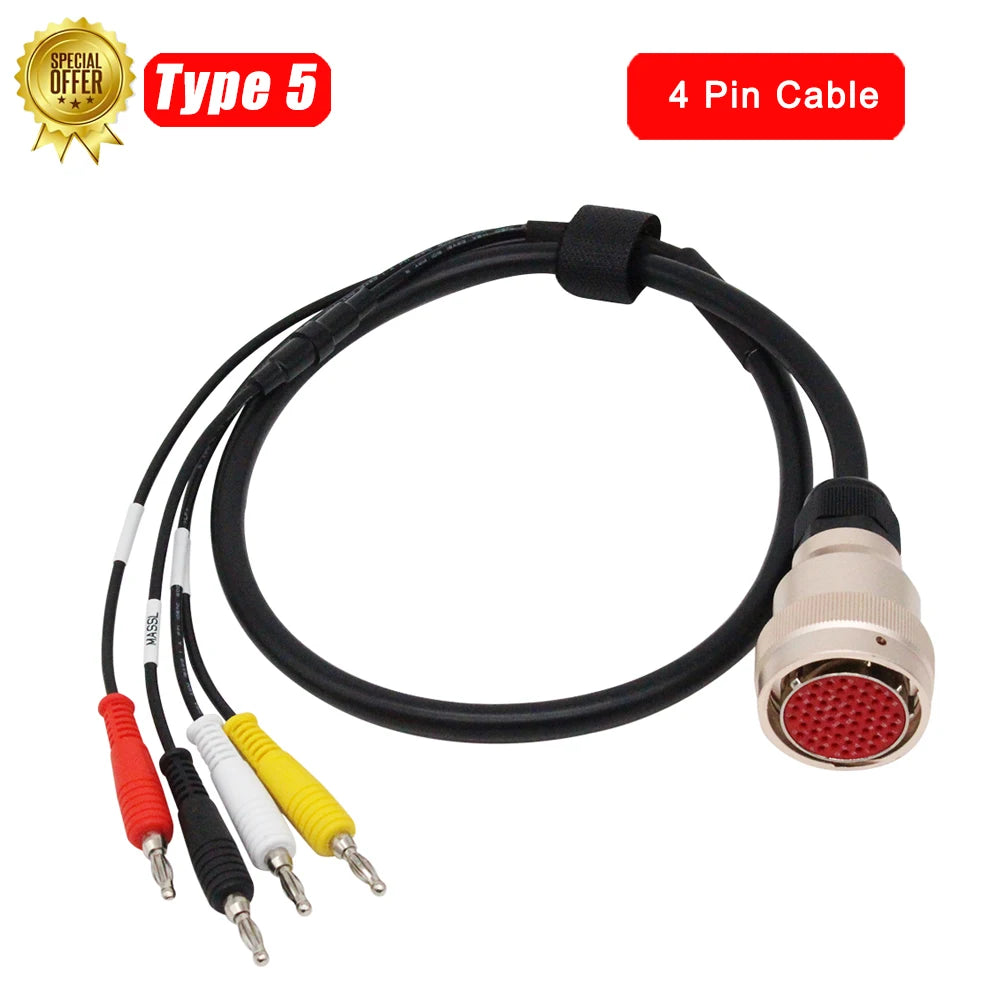 MB Star C3 SD Connect C3 RS232 to RS485 Cable 38Pin 14Pin 4Pin Cable 12V & 24V Cars and Trucks Auto Diagnostic Scanner Tool