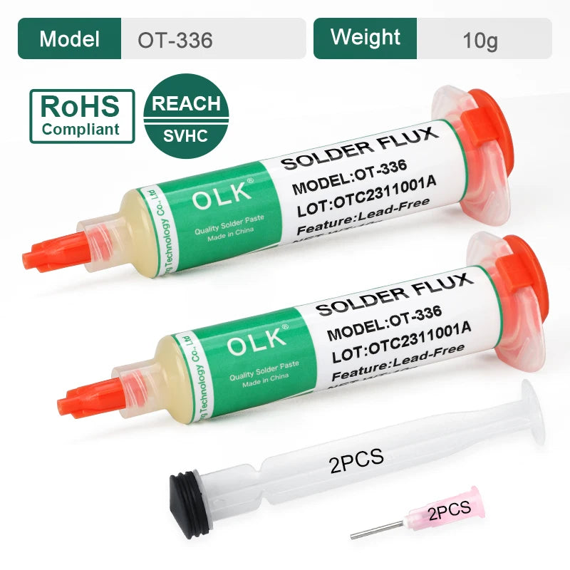 Olk SMD Flux Pcb Repair Soldering Flux No-Clean Solder Paste Welding Advanced Oil Flux For Welding Grease 10cc Soldering Repair