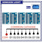 3-24V 8 Bit Blue/Red Common anode/cathode LED indicator Module Breadboard starter kit Board for MCU ARM 3d printer UNO MEGA2560