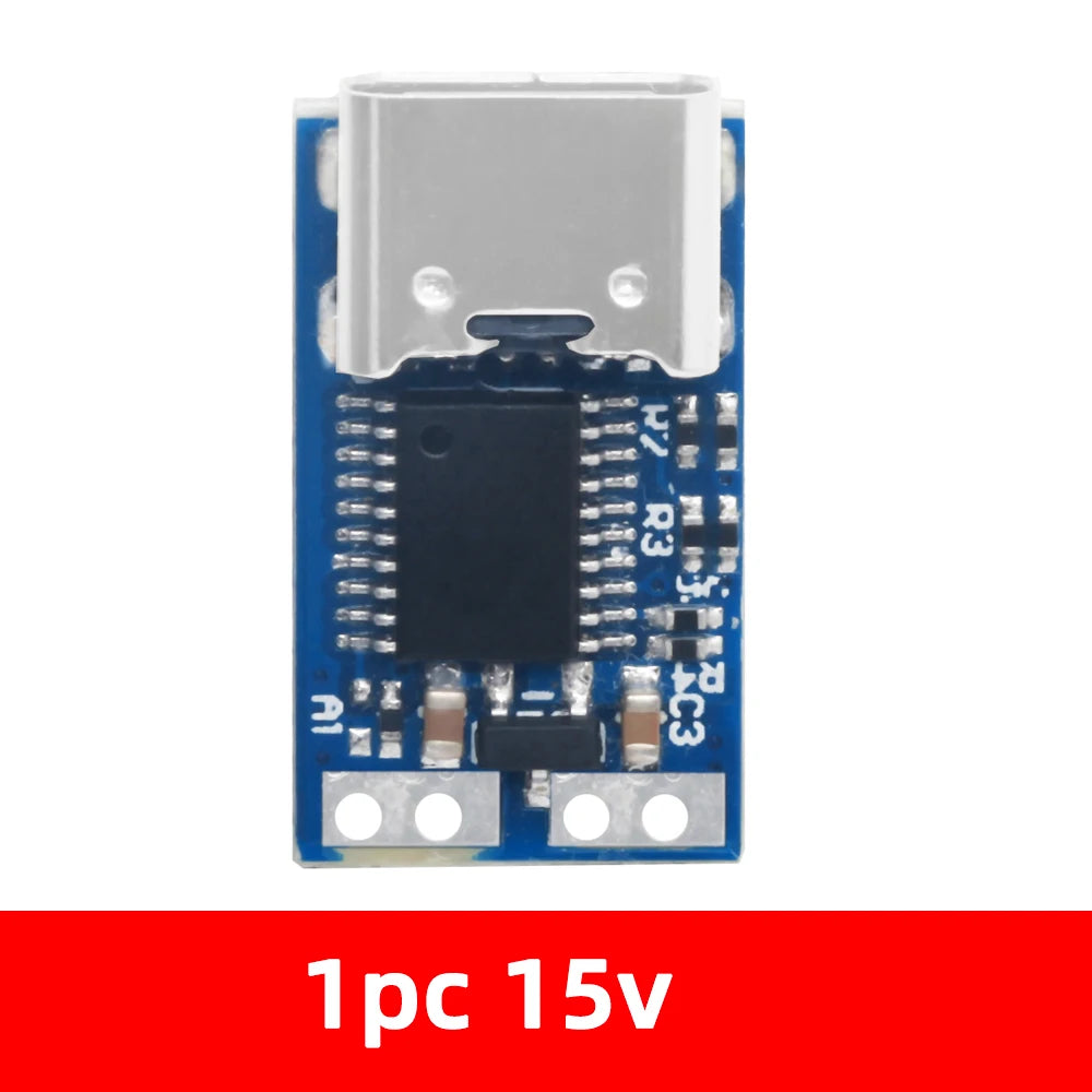 DC004-PD USB-C Trigger Module (PD3.0/PPS/QC4+) - 3-21V 5A Programmable Decoy with 100W E-Marker Cable for Laptop Power Banks