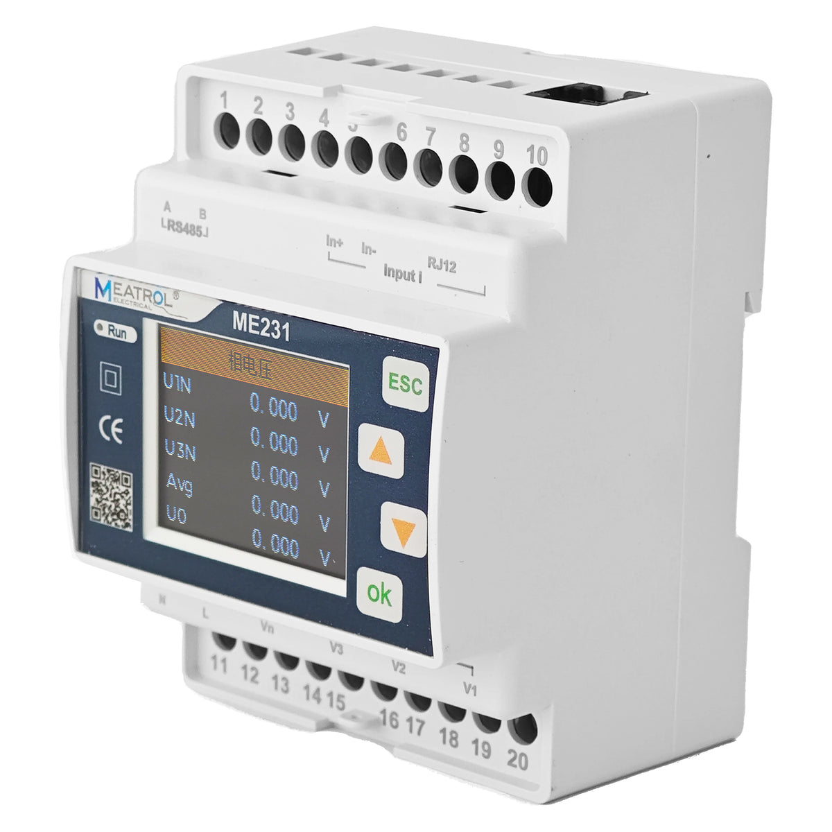 Promotion 500A ME231 Energy Analysis Modbus TRU RS485 Din Rail Three Phase Rogowski Coil Energy Power Meter
