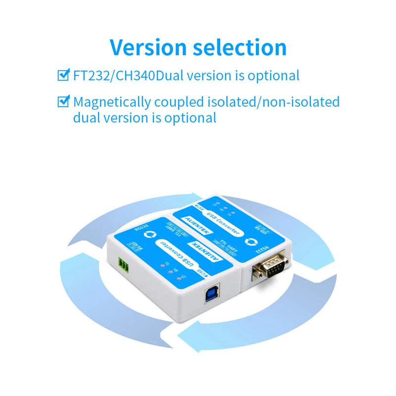 ALIENTEK USB to Serial Port Converter  3 in 1 USB to RS232 to RS485 to TTL to 232 485 TTL Communication Module Serial Cable