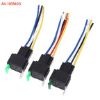 (HB05)1Pc 4 Pin 5 Pin 30A Auto Relay With Fuse Coil Voltage 12V/24V DC Relay Vehicle Rel Fused Relay