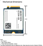 Quectel EC25-AUFA M.2 Default is not SMT SIM and INSIM Support for INSIM CAT4 LTE Cat 1 EC25 Size 40mmx30mm Module Series