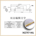 2/5/20Pcs High Current Pogo Pin Theaded M3 M4 M8 Connector 1A 4A 5A Battery DC Power Spring Loaded Needle Test Probe Gold Plated