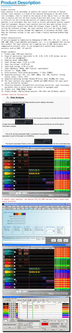 USB Logic Analyzer 24MHz 8 Channel 24M/seconds Logic Analyzer Debugger For ARM FPGA Logic Analyzer Logic 24M 8CH