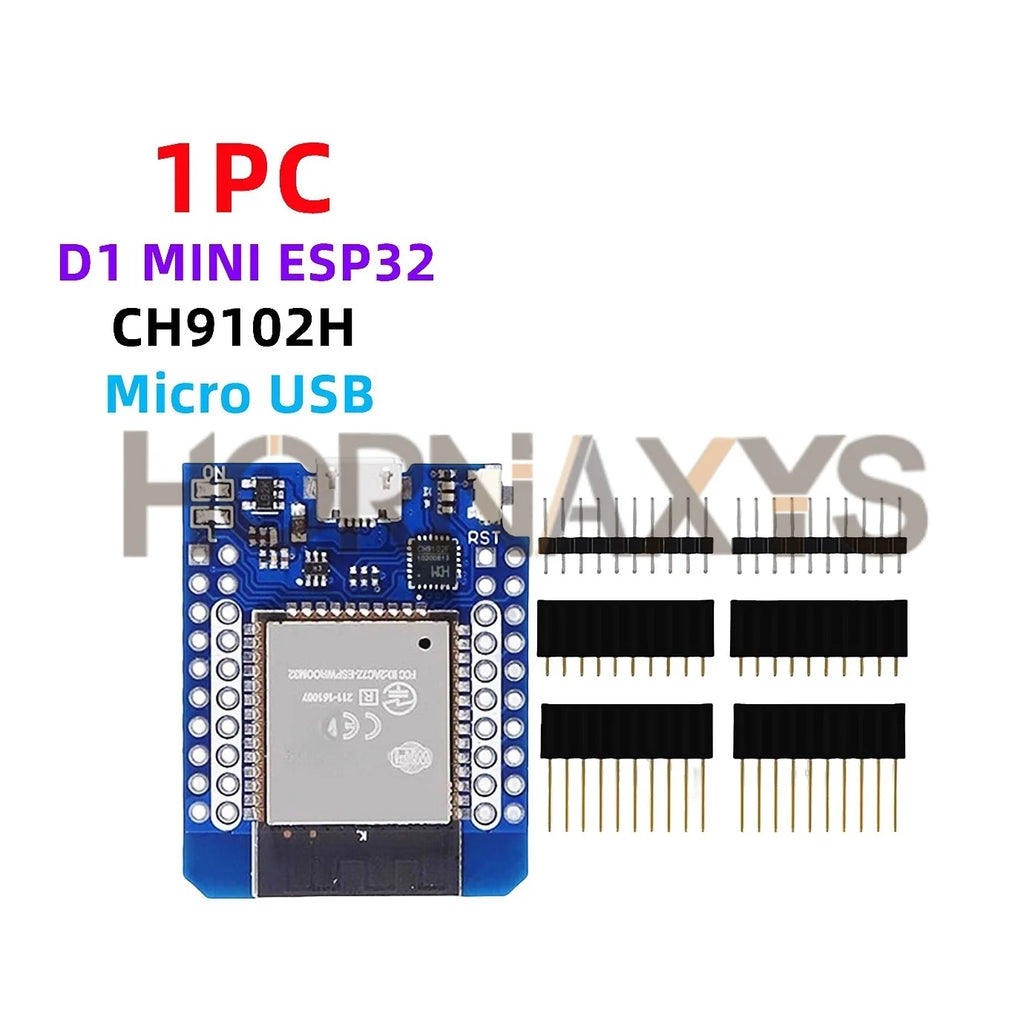 1-10PCS/ D1 Mini LIVE ESP32 ESP-32 WiFi+Bluetooth Internet of Things Development Board based ESP8266 Fully Functional TYPE-C