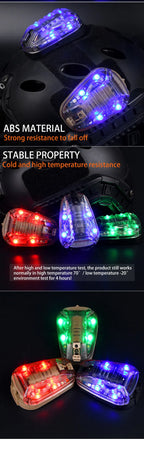 WADSN HEL STAR 6 GEN3 Airsoft Sport Helmet Light Blue Green Red IR Strobe Waterproof Outdoor Survival Safety Signal Flash LAMP