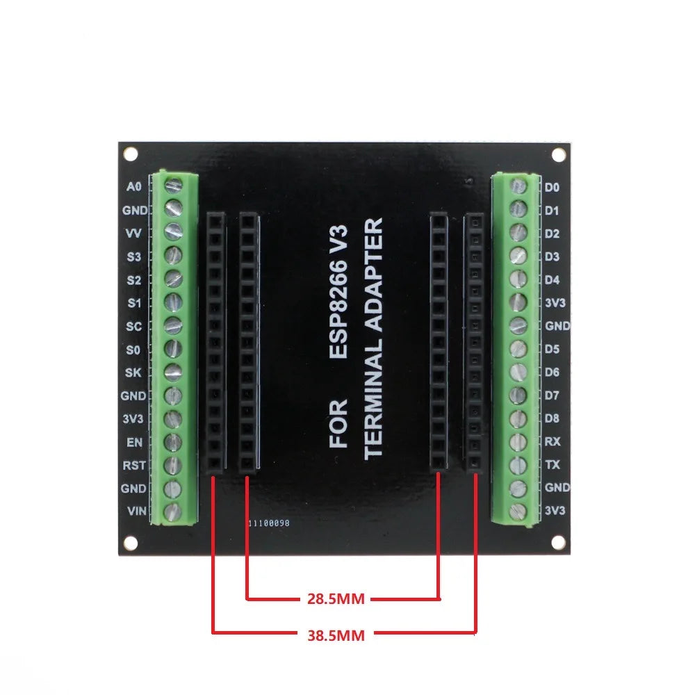 NodeMcu Lua WIFI V3 CH340 GPIO 1 Into 2 ESP8266 Module MICRO USB Double-layers ESP-12E