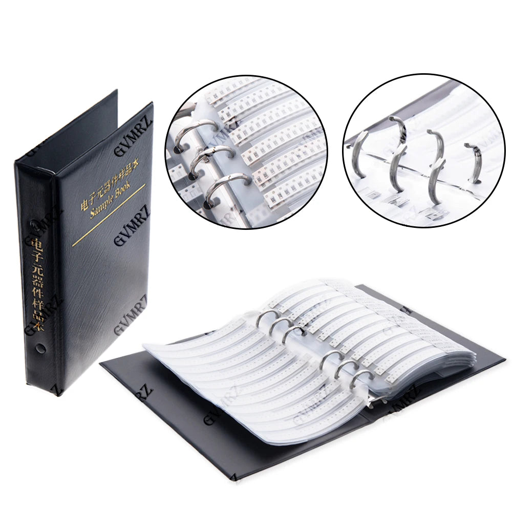 0201 0402 0603 0805 1206 FR-07 SMT 170 Values 0R-10M Smd Sample Book 5% Resistor Kit Smd Book Chip Resistor Assortment Kit