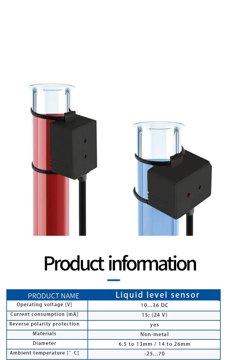E2K-L13MC1 Pipeline Liquid Level Sensor NPN PNP 12-24VDC Capacitive Proximity Switch Sensor Detecting Liquid Level