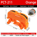 10/20Pcs Din Rail Quick Connector 211 Universal Mini Wire Compact Copper Conductor Cable Push-in Butt 0.08-4mm² Terminal Block