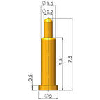 1Pcs Pogo Pin Connector Pogopin Battery Spring Loaded Contact SMD Needle PCB 1.8 2 3 4 5 6 7 8 9 10 12 mm
