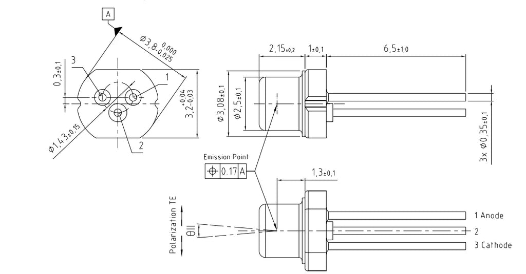 1piece 520nm 10mW Green Laser Diode TO56 PLT5 510/516FA/520EA/520B TO38 PLT3-520D 3.8mm 515nm 518nm 20mW 30mW 50mW 110mW LD