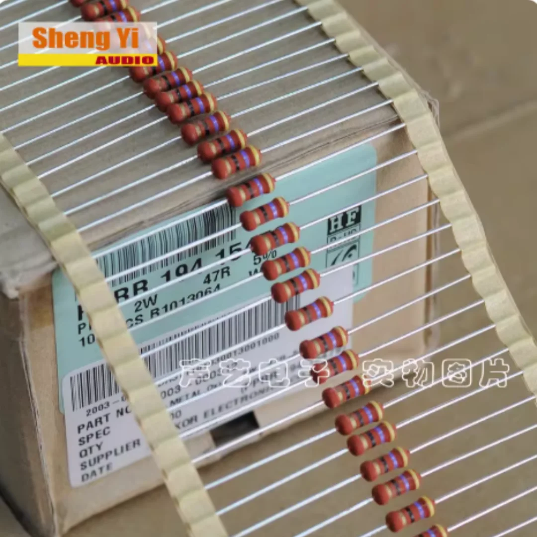 VISHAY BC PR02 47R 47 ohm 47Ω 2W high-power red color-coded resistor