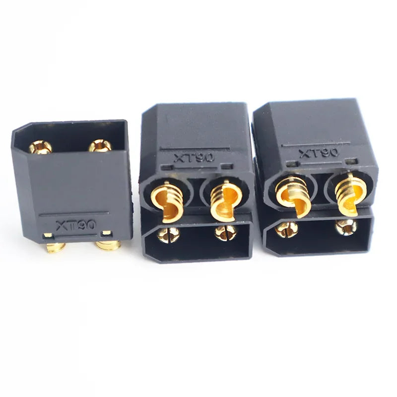 5Pairs Connector XT90 Black XT-90 XT90H Male and Female Bullet Plug for RC Lipo Battery Motor ESC and Charge Lead Expand