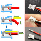USB Type C 2 Pin Waterproof Female Socket to JST PH 2.0mm 2 Pin Plugs Wire Cable Connector USB-C DIY Charging Port With Nut
