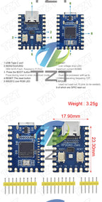 RP2040-Zero RP2040 For Raspberry Pi Microcontroller PICO Development Board Module Dual-core Cortex M0+ Processor 2MB Flash