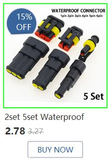 1Set 6.3mm 1/2/3/4/6/8/12P/14 pin Automotive 6.3 Electrical wire Connector Male Female cable terminal plug Kits ebike car