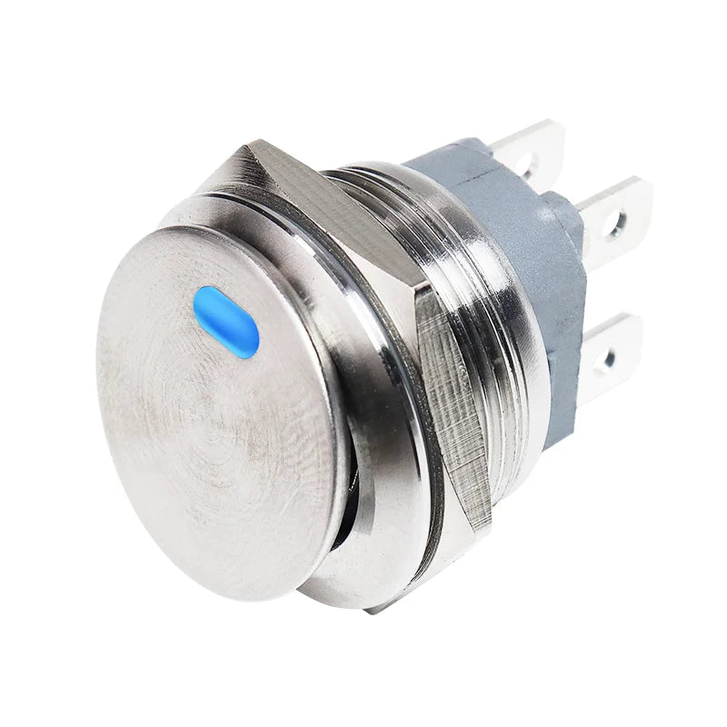 Metal Toggle Rocker Switch On Off 220v 12v 6v 22mm 2NO 4pin Latching Fixed 16A High Current LED Light Switch Car Boat Motorcycle