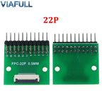 0.5mm FPC/FFC Breakout Board with Right Angle Male Pins, Pre-Soldered 2.54mm DIP Adapter for Flat Ribbon Cable, 4-80P