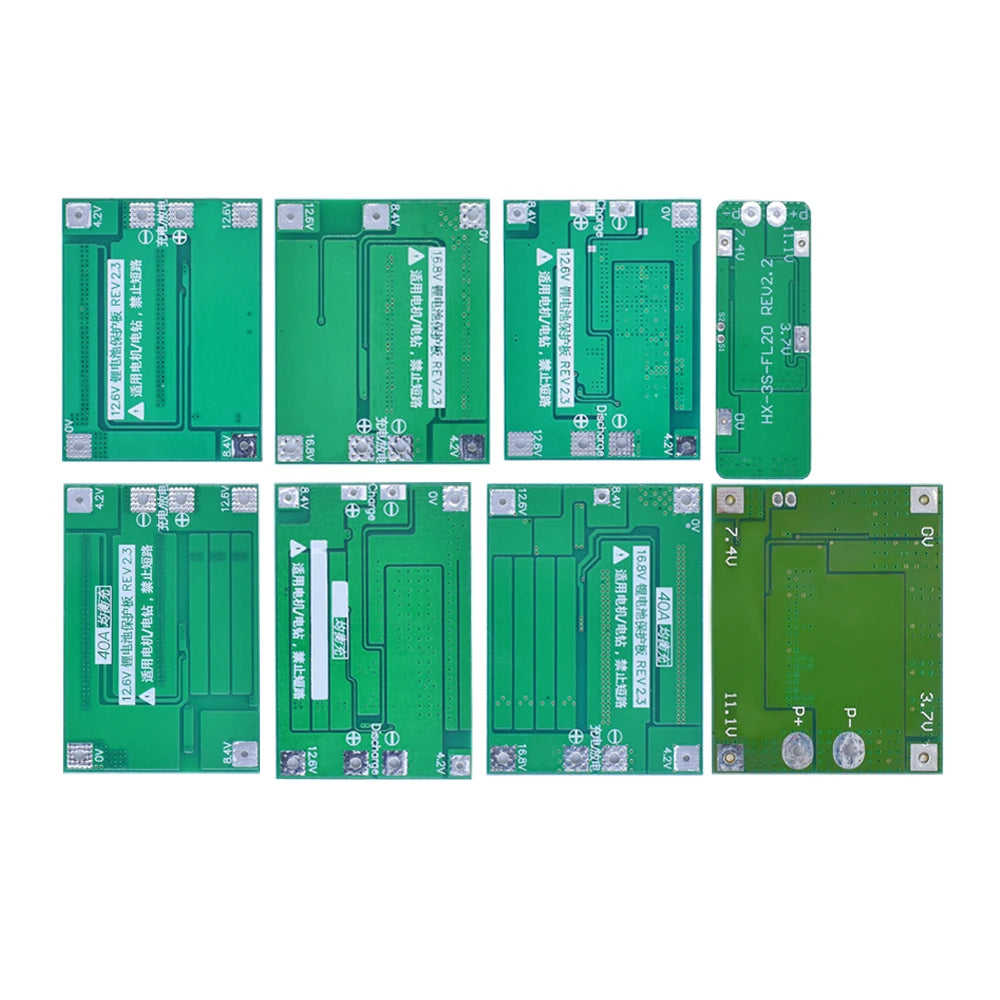 LIZAO 3S 4S BMS 20A 40A 60A 18650 Li-ion Battery Protection Board 11.1V-16.8V Enhanced Balance Charger Module