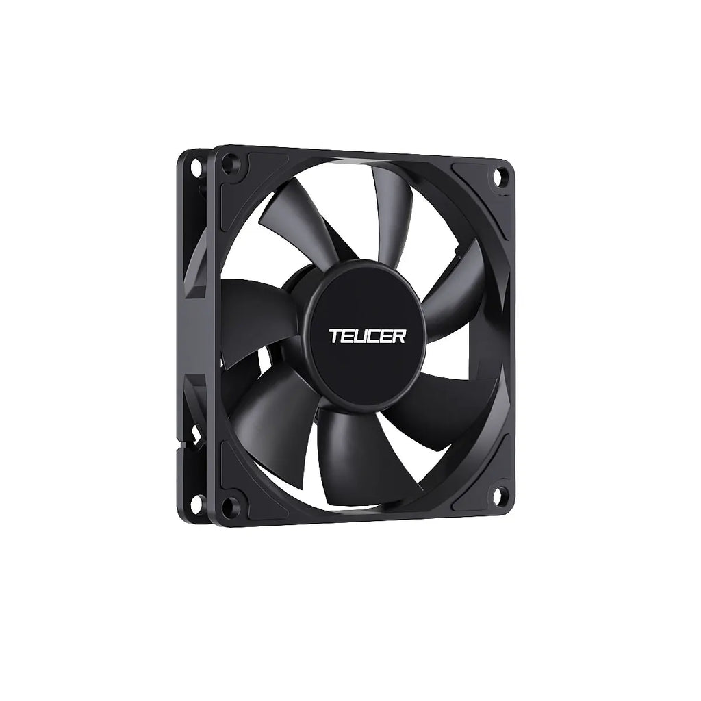 TEUCER 8015 Computer Case Fan 80mm/92mm 4-pin PWM High Airflow Ultra-thin Cooling Fan 1200-3000RPM Cascadable FDB Bearing Fan
