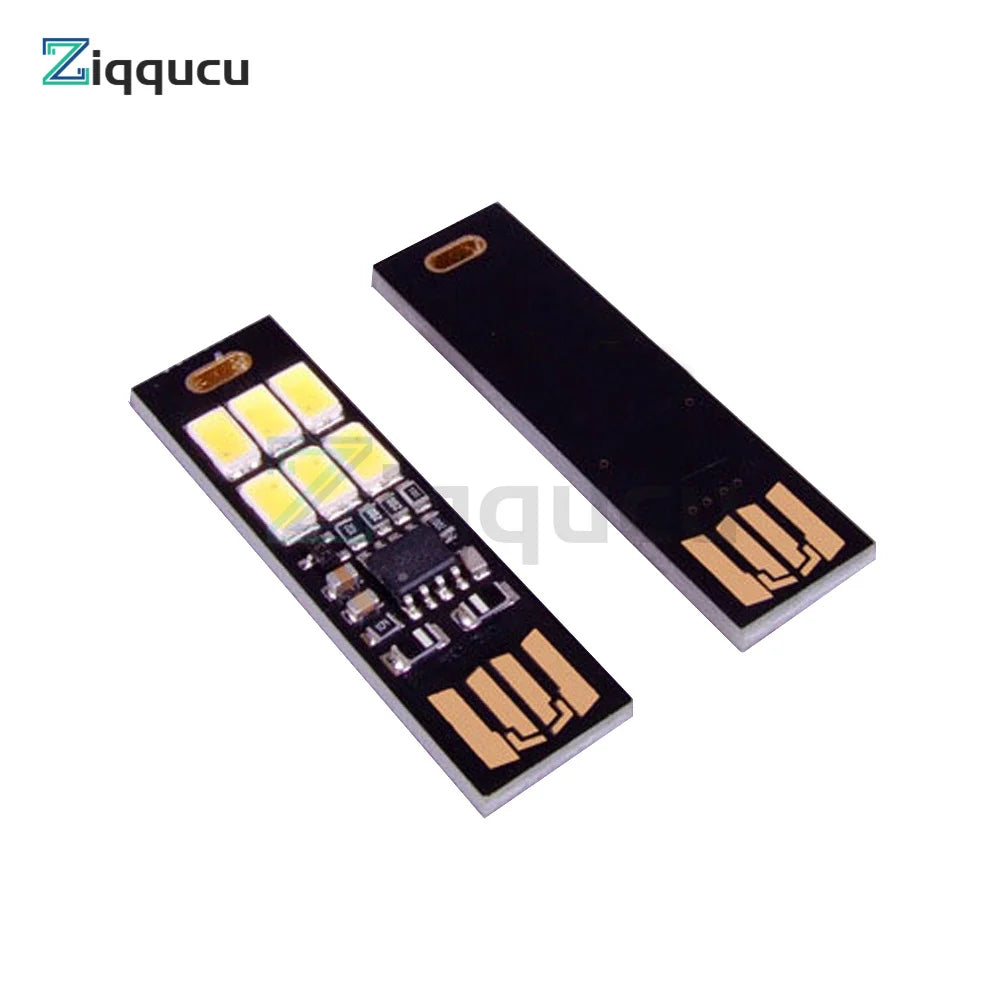 1Pc Mini USB LED Night Lamp Dimmable SMD 5730 USB Book Light Touch Control 6 leds Light For Laptop PC Book Reading Table Lamp