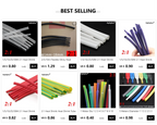 1m PTFE Heat Shrink Tube 1.7:1 Shrinkage Ratio Diameter 0.5mm ~ 15mm 260Deg.C High Temperature Pipe 600V RoHS Translucent