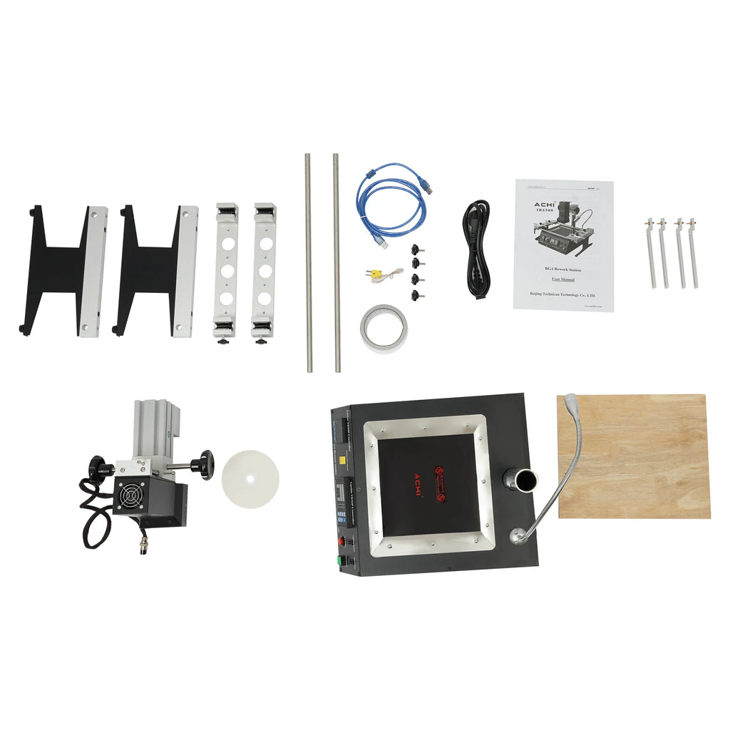 IR6500 BGA Rework Station Infrared Solder Welder System Closed-loop Temperature Control with USB Cable for Welding Repairing
