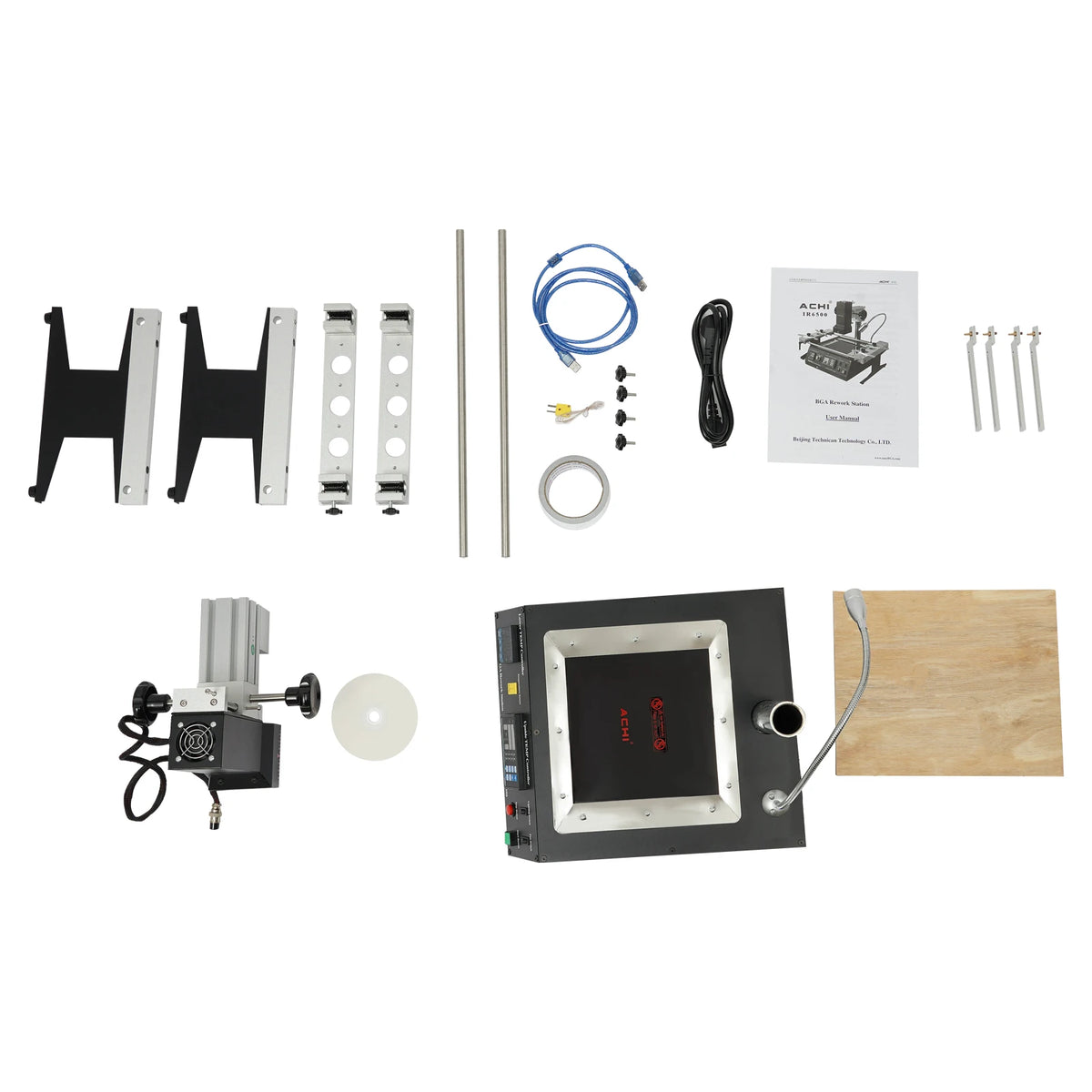 IR6500 BGA Rework Station Infrared Solder Welder System Closed-loop Temperature Control with USB Cable for Welding Repairing