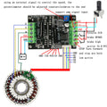 500W High Power BLDC Motor Driver 6-60V 20A Hall Brushless Motor Speed Control Board PWM DC 3 Phase Motor Drive Module