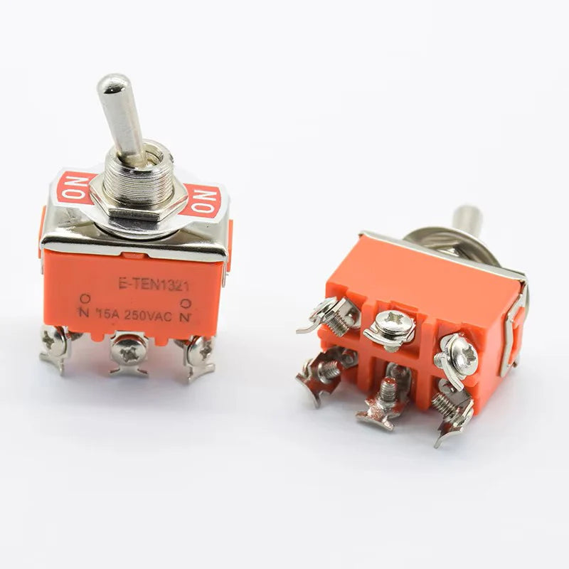 1Pc  Car Metal SPDT SPST P0.05 15A 250V ON OFF ON ON Stainless Steel Waterproof Toggle Swith 12V Heavy Duty Toggle Flick Switch