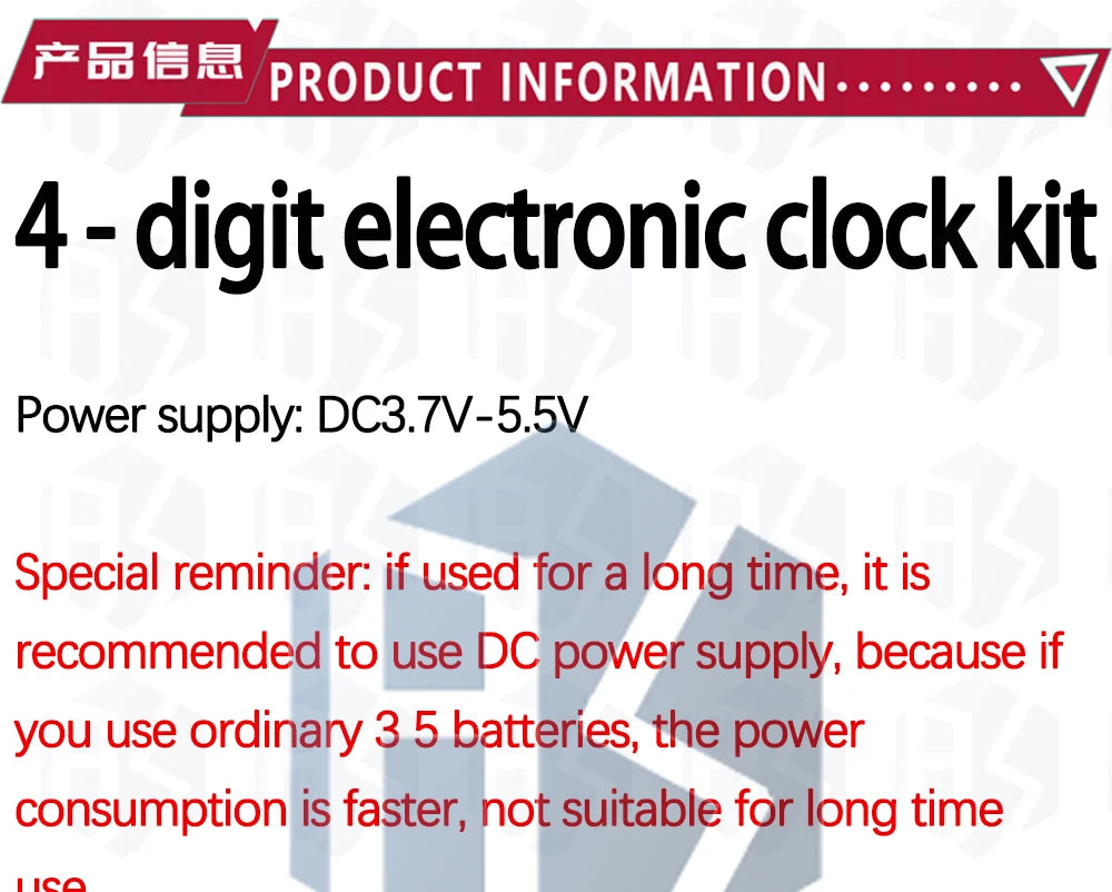 ‌AT89C2051-24PU 8051 Microcontroller LED Clock Kit – 4-Digit 7-Segment DIY Soldering Project with DS1307 RTC (I²C) | Alarm/Timer