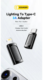 Essager USB C To Lightning Adapter PD 20W Fast Charging OTG USB Type C To Lighting For iPhone 15 14 11 XR Pro Max IOS Converter