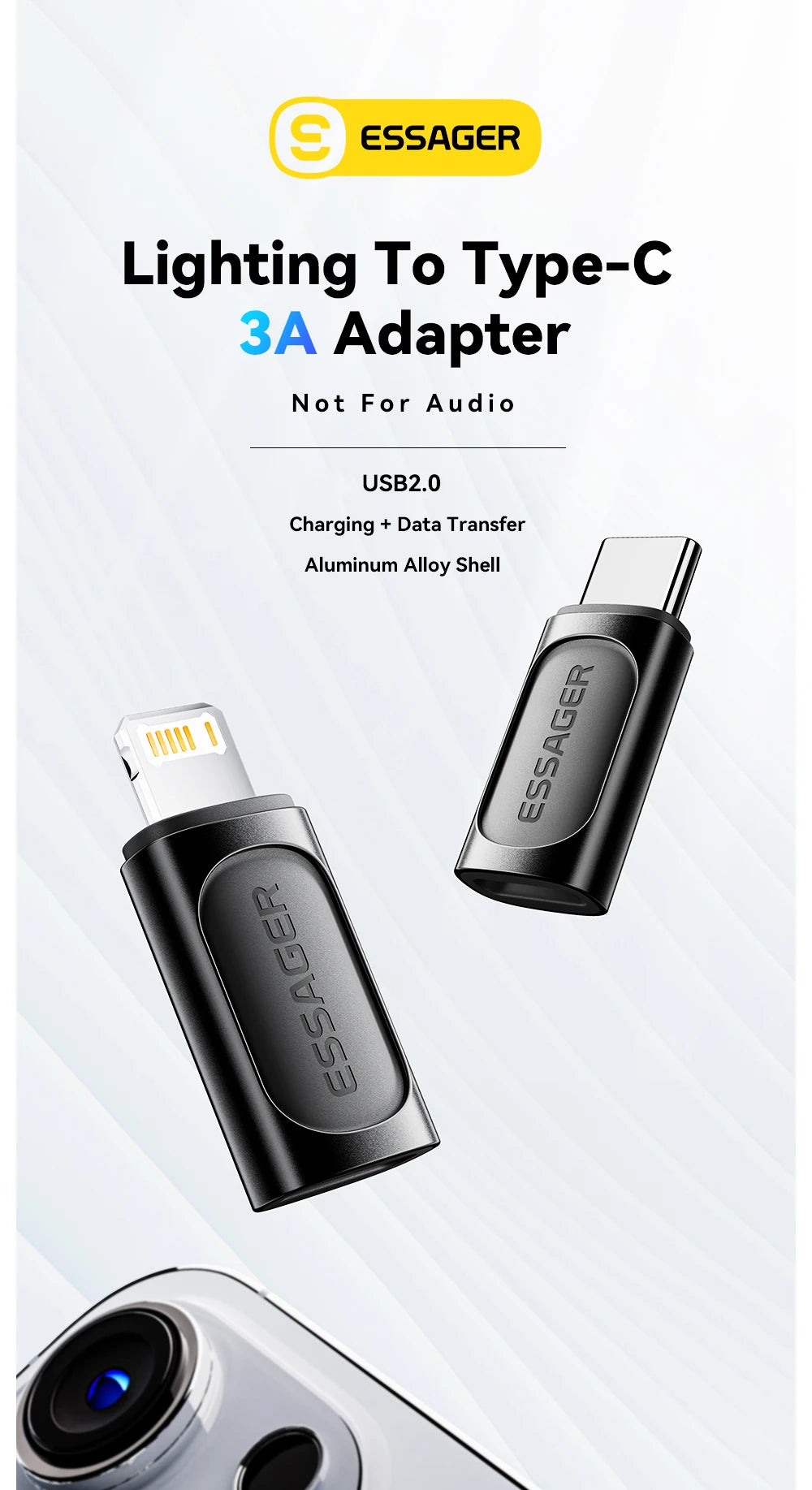 Essager USB C To Lightning Adapter PD 20W Fast Charging OTG USB Type C To Lighting For iPhone 15 14 11 XR Pro Max IOS Converter