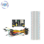 PLR MB-102 MB102 Breadboard 400 830 Point Solderless PCB Bread Board Test Develop Dupont line DIY for arduino laboratory SYB-830