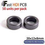 Anti-Interference Ferrite Toroid Core Ni-Zn - High Frequency Common Mode Inductor Ring for Electronic Equipment