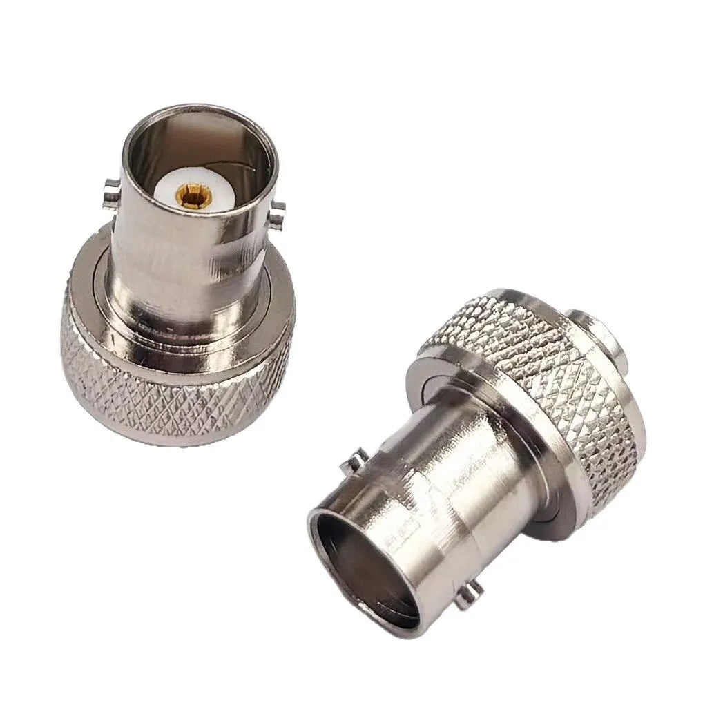 2PCS SMA Female to BNC Female RF Adapter Converter Coaxial Straight Jack for Baofeng UV-5R FD-880 Two Way Radio Walkie Talkie