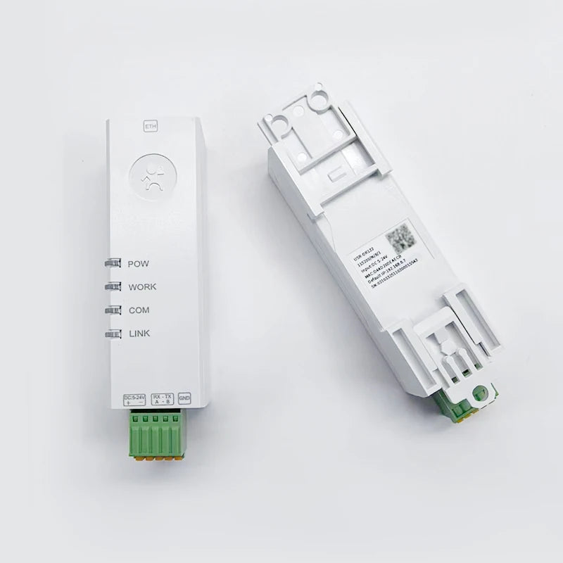 RS485 Ethernet DIN Serial RS232 to Ethernet Small Size DIN Rail Modbus RTU to TCP Gateway Support Edge MQTT USR-DR132 USR-DR134