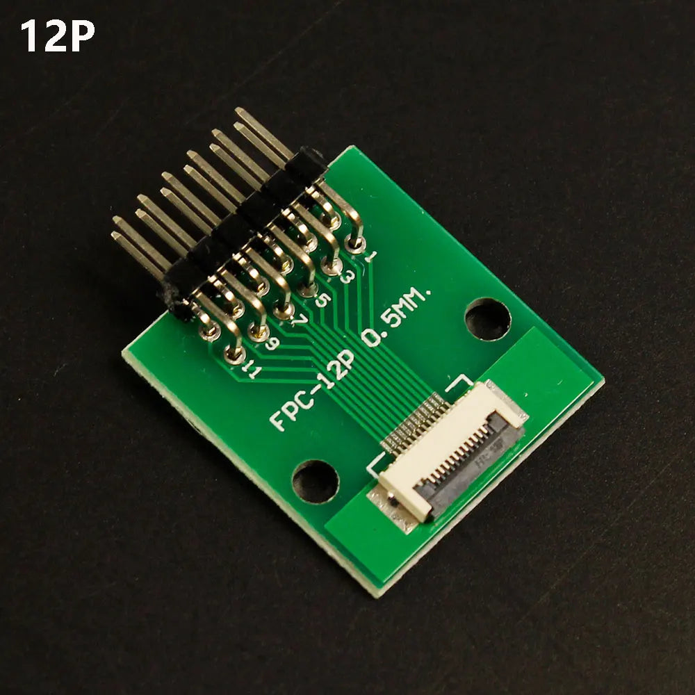 1pcs 4P-- 80P 0.5mm Pitch Connector SMT Adapter to 2.54mm 1.00 Inch Hole FPC FFC Cable Welded Board + Double Row Straight Pin