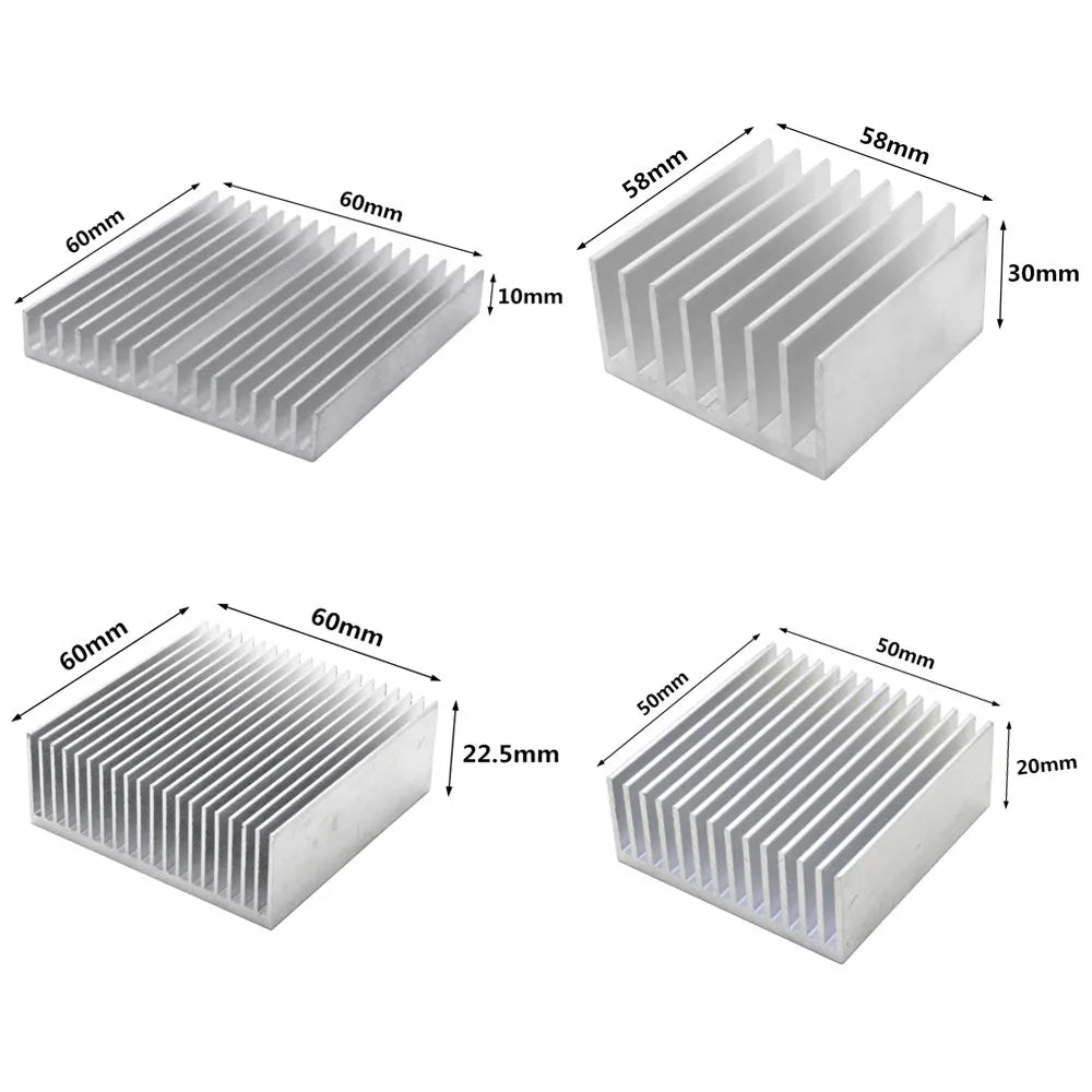 Extruded Aluminum Heatsink Radiator Heat Sink Cooler for Electronic LED Chip Cooling Heat Dissipation