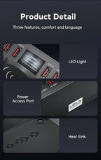 110W 6 Port USB Charger Station Dual Fast Wireless Charging Type C QC3.0 PD3.0 65W Quick Charge For iPhone Xiaomi Samsung Laptop