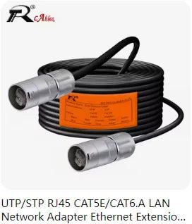 RJ45 Waterproof Network Connector, RJ45 Male Plug Ethernet Connector