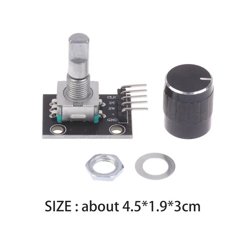 KY-040 360 Degree Rotary Encoder Module With Push Button 20 Pulse 5VBrick Sensor Modules For  Or DIY Electronics.