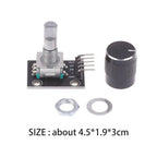 KY-040 360 Degree Rotary Encoder Module With Push Button 20 Pulse 5VBrick Sensor Modules For  Or DIY Electronics.