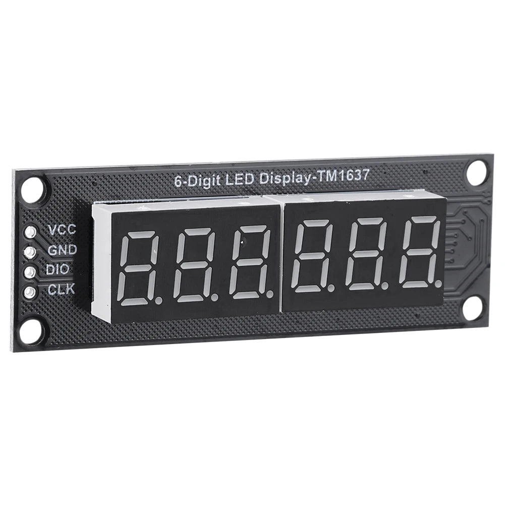 0.36 Inch Digital LED Indicator Tube TM1637 LED Digital Tube Display Control Module 6-Digit 7-Segment 5V