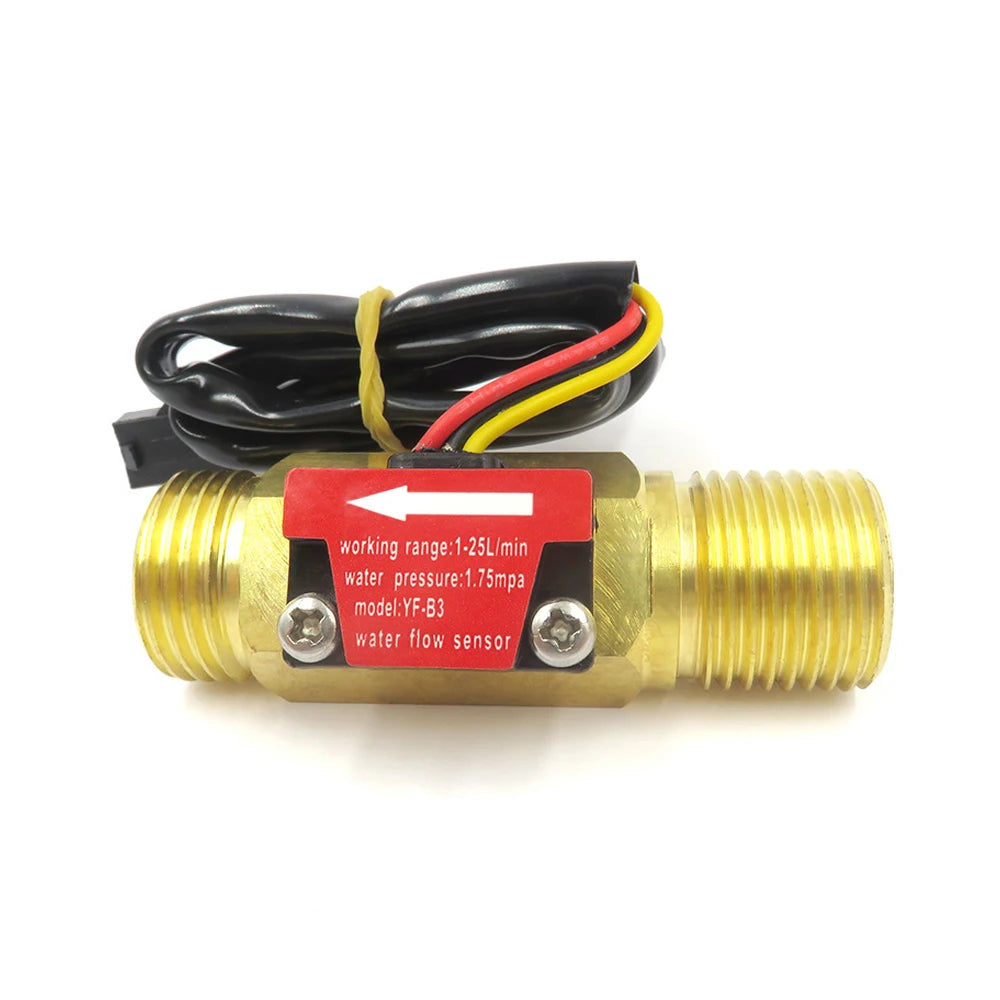 Brass Flow Sensor Thread Hall Sensor YF-B1/B2/B3/B5/B7 Switch Water Flow Sensor Flow Meter Hall Turbine Flow Meter
